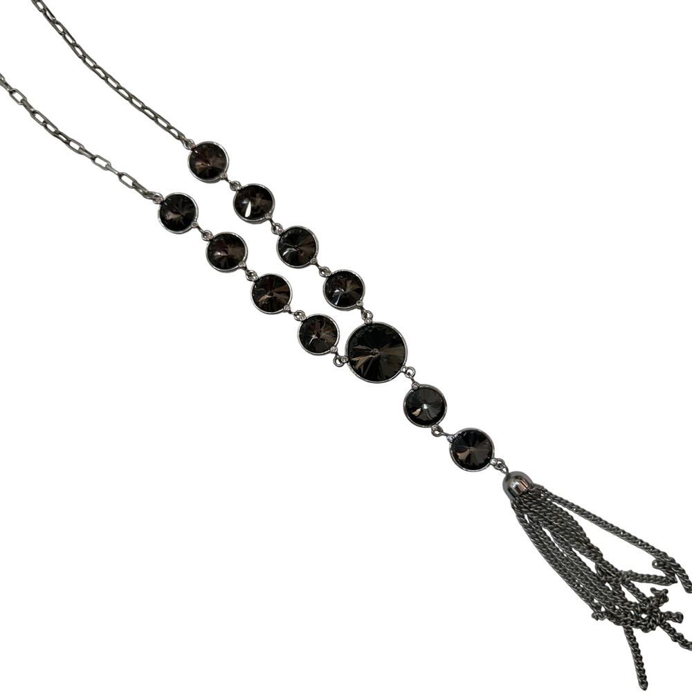 White House Black Market Long Pendant Statement Necklace